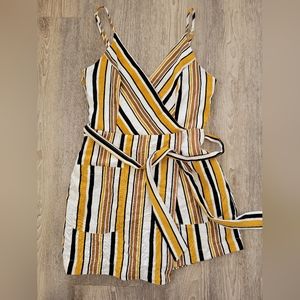 HYFVE striped sleeveless romper size Med
